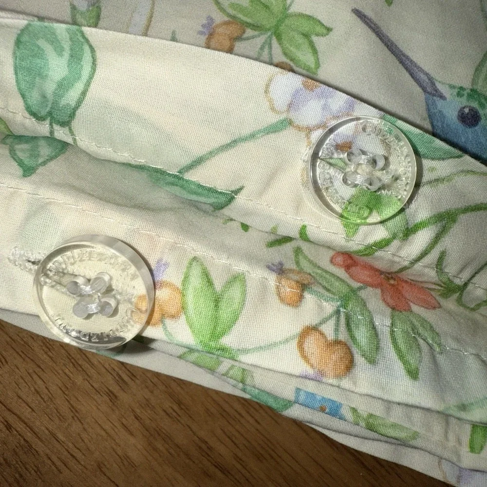 Cuddledown Hummingbird Duvet Cover King Keely Garden‎ EUC Floral RETIRED Birds